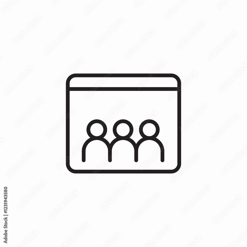 web group icon sign vector web group icon sign vector