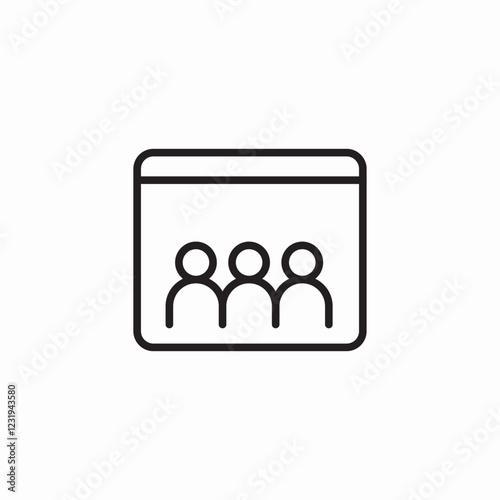 web group icon sign vector