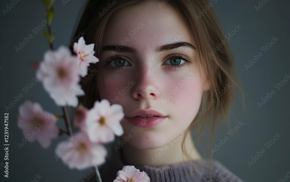 A photograph of flowers, with a dark gray background, soft lighting, and a moody, low-key atmosphere A photograph of flowers, with a dark gray background, soft lighting, and a moody, low-key atmosphere
