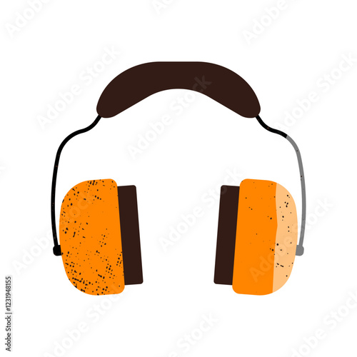 Safety headphones. Personal protection equipment.