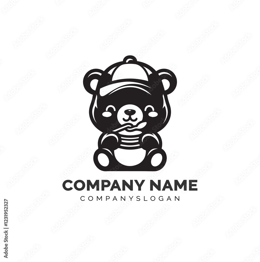 bear silhouette design 