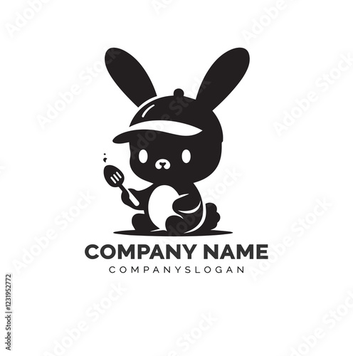 bunny silhouette design 