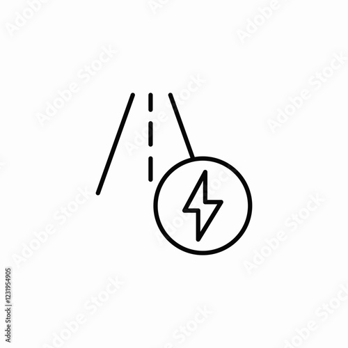 electric car road icon sign vector