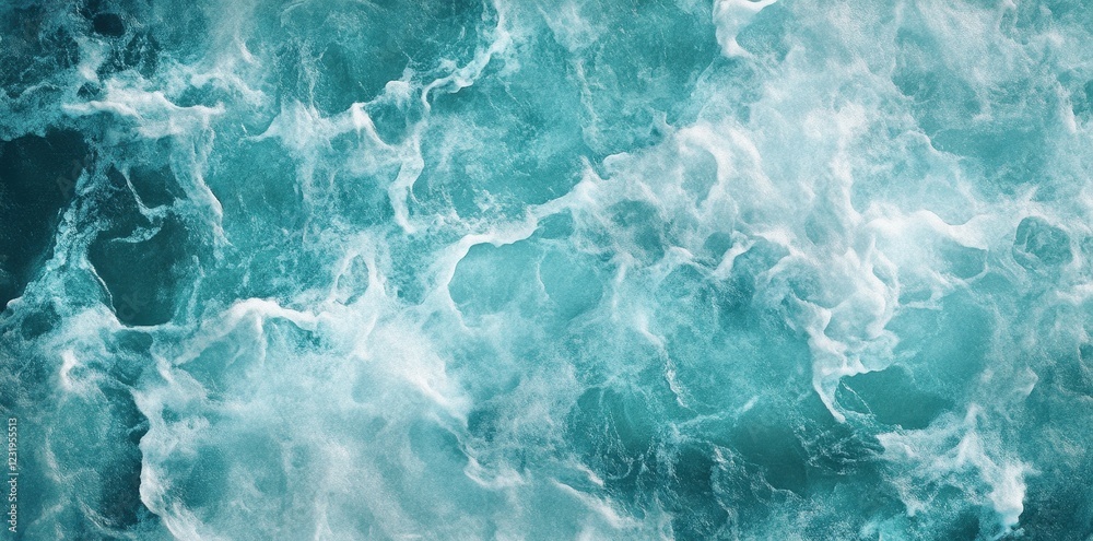 Abstract Teal Water Ocean Foam Texture Abstract Teal Water Ocean Foam Texture