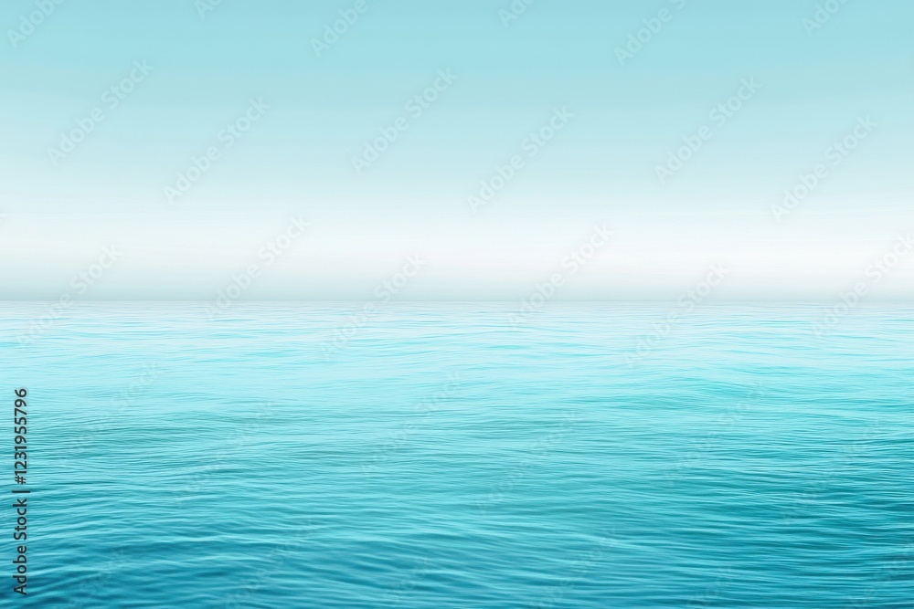 Serene Aqua Ocean Under a Tranquil Sky Serene Aqua Ocean Under a Tranquil Sky