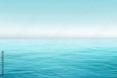 Wallpaper Mural Serene Aqua Ocean Under a Tranquil Sky Torontodigital.ca