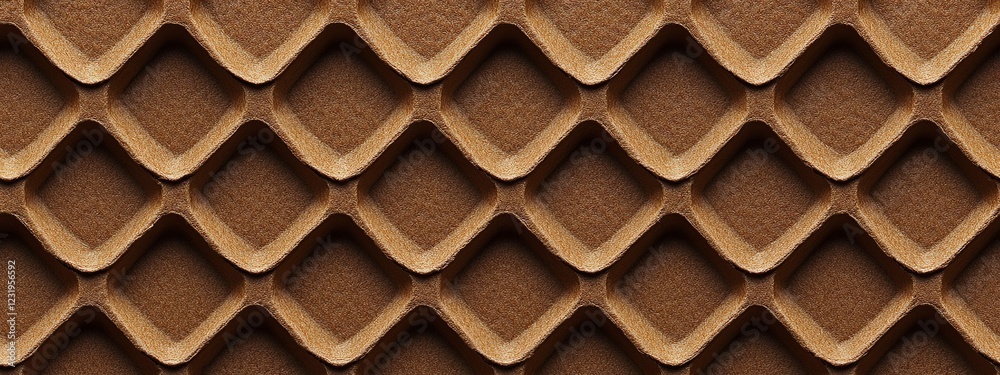 Subtle Brown Diamond Pattern: Textured Geometric Wall Art Subtle Brown Diamond Pattern: Textured Geometric Wall Art