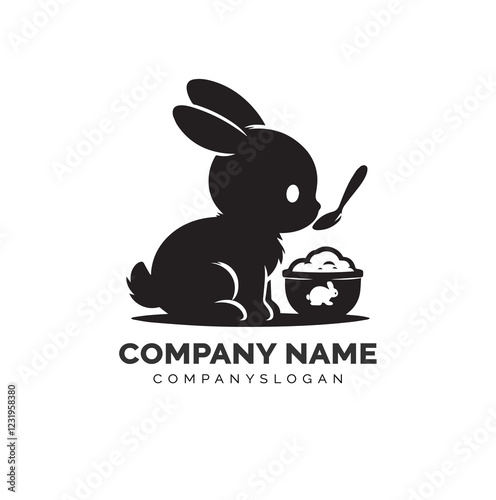 bunny silhouette design 