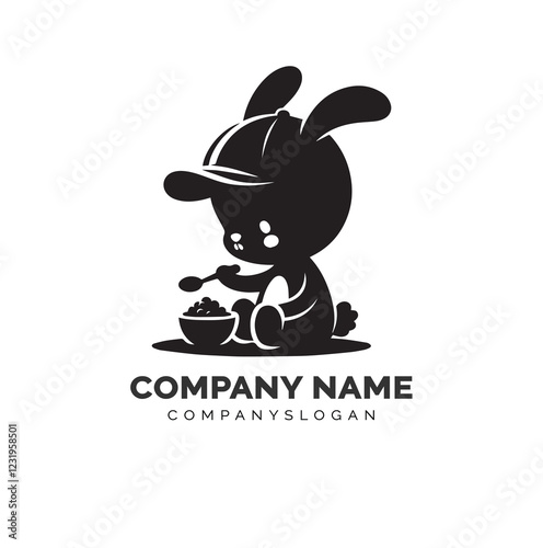 bunny silhouette design 