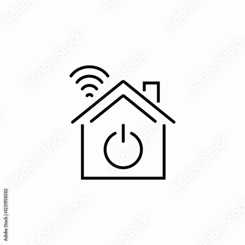 smart home appliance activity icon sign vector
