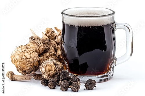 Wallpaper Mural Root beer isolated on white background Torontodigital.ca