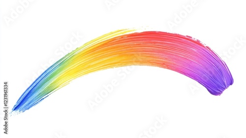 Rainbow Brush Stroke
