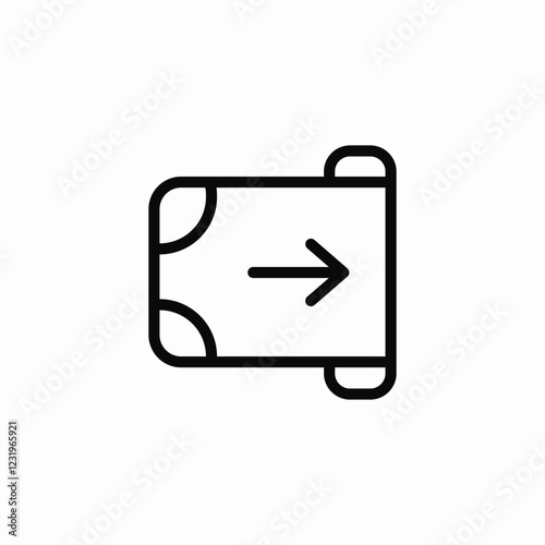 atm banknote insert icon sign vector