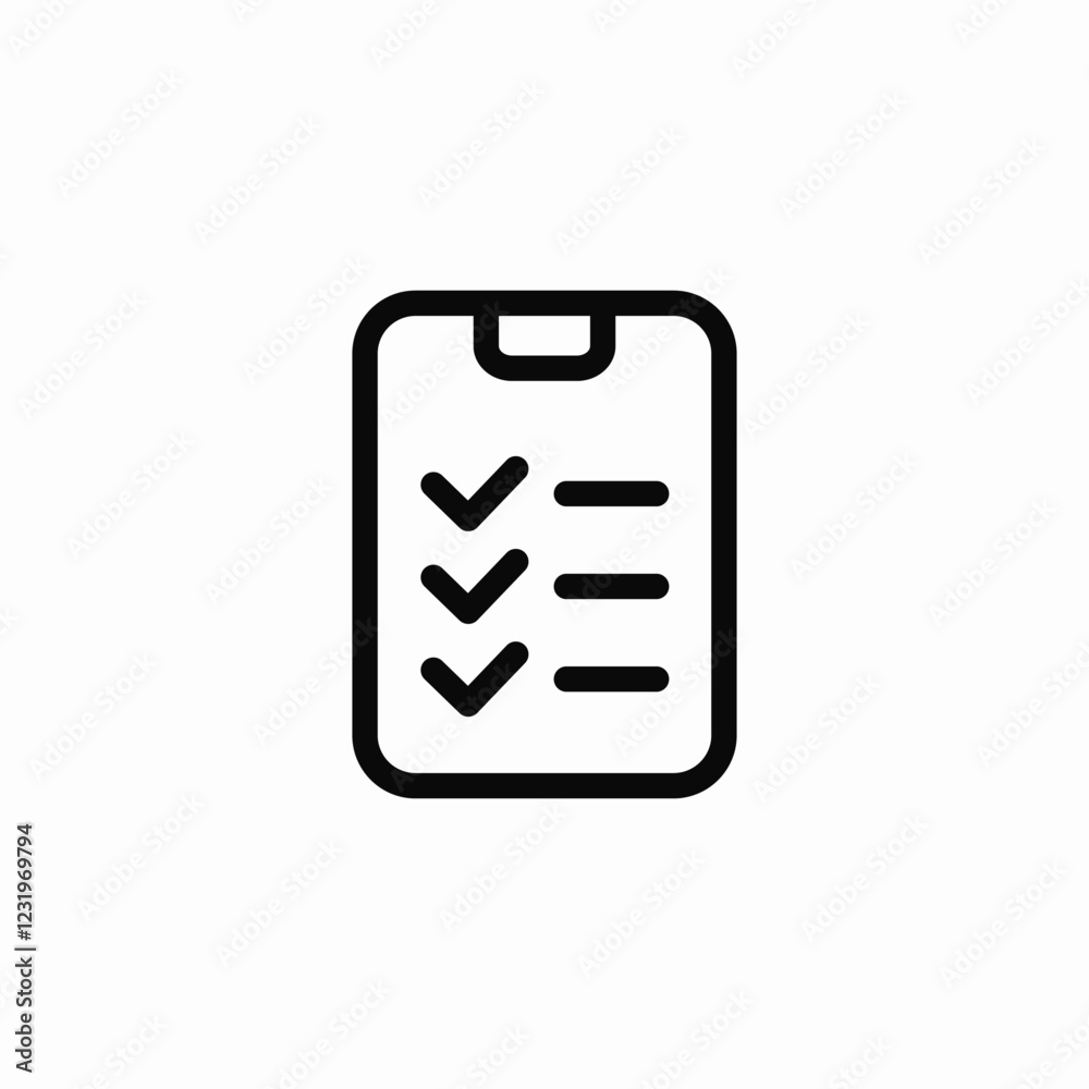 office digital task list icon sign vector office digital task list icon sign vector