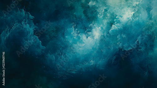 Wallpaper Mural Soft, cloudy swirls gently flowing in different shades of blue. Torontodigital.ca