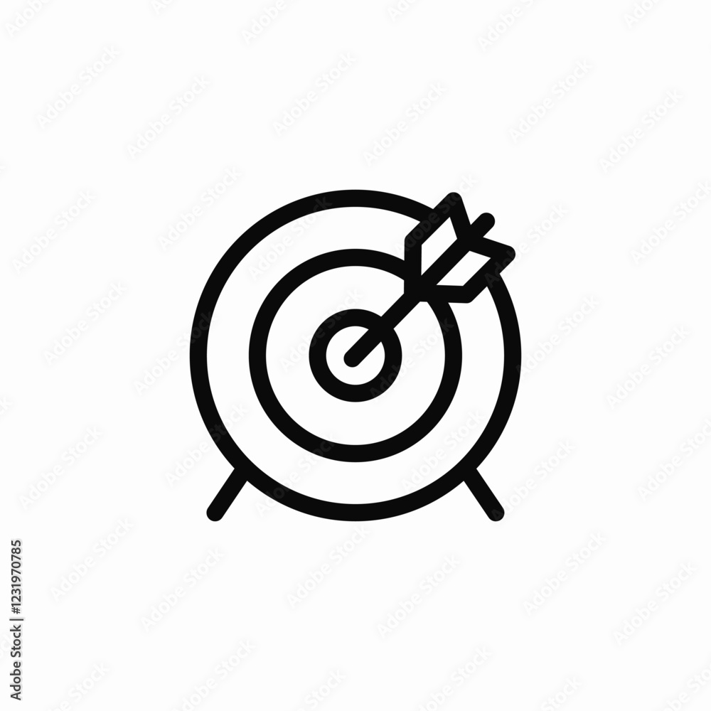 reachable target icon sign vector reachable target icon sign vector