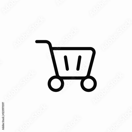 shopping cart online icon sign vector