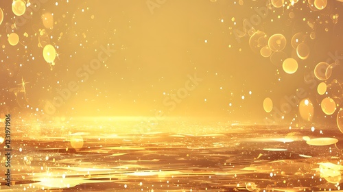 Obraz na płótnie Shiny golden glitter background with a radiant and festive appearance w salonie