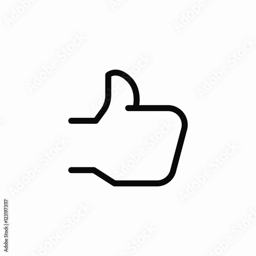 thumbs up feedback response icon sign vector