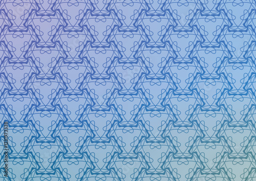 Art soft blue line pattern gradient background