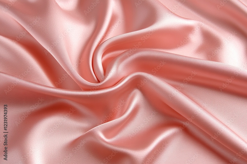 Luxurious Blush Pink Silk: Elegant Draped Fabric Texture Luxurious Blush Pink Silk: Elegant Draped Fabric Texture