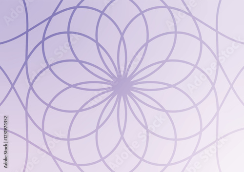 Art flower mandala soft gradient background