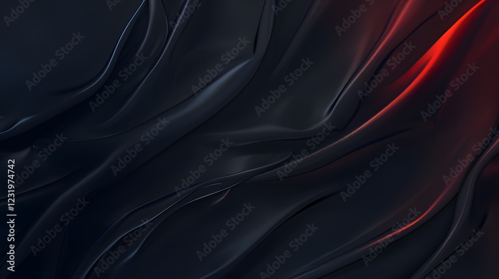 Silky satin fabric illustration showcasing elegant draping for product or fashion concepts