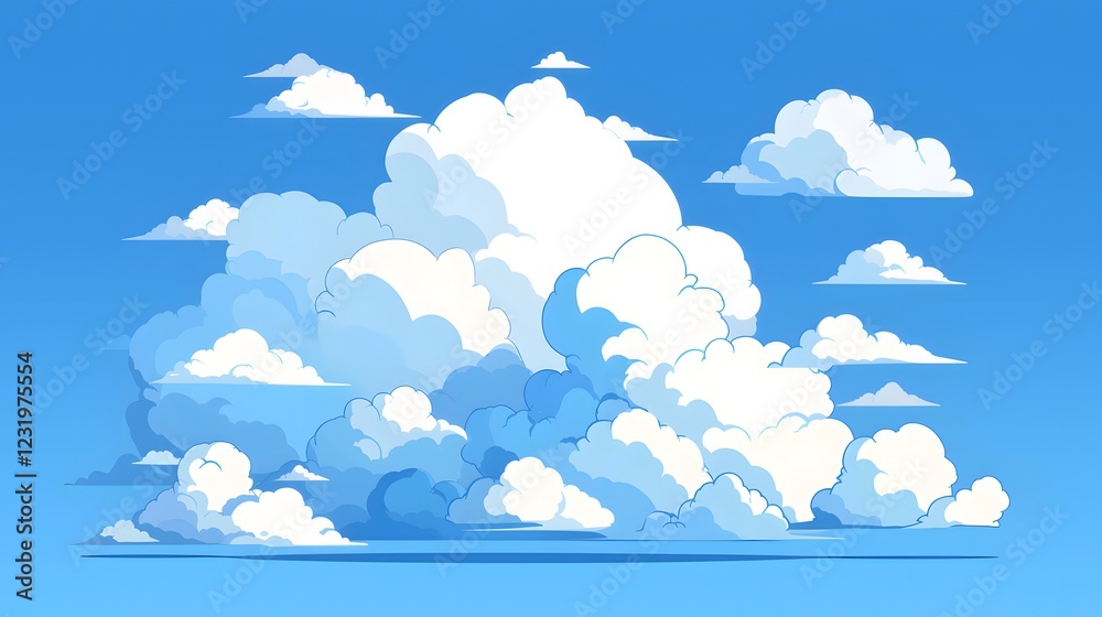 simple cloud outline isolated on a white background.