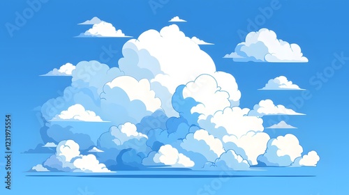 Obraz na płótnie simple cloud outline isolated on a white background. w salonie