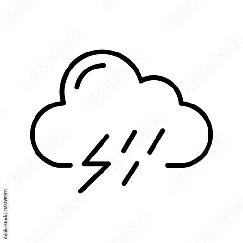 Thunderstorm Vector Icon