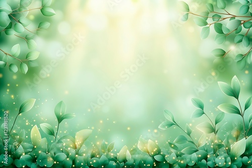 Nature backdrop featuring lush green foliage