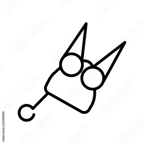 Self-defense Keychain Vector Icon