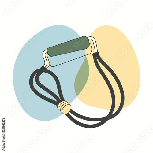 resistance bands vector illustration.