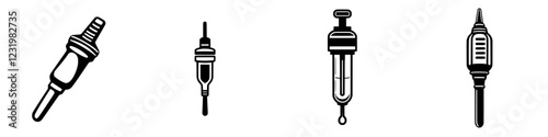 Various designs of testing instruments on a clean background representing diverse applications in science and engineering