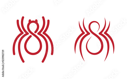 Spider icon vector illustration design template