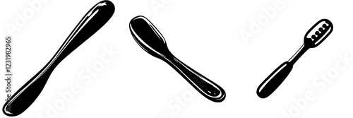 Various kitchen utensils displayed on a white background showcasing their sleek designs and intended use