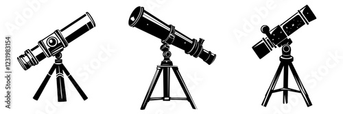 Three distinct telescope designs showcasing various styles and functions for astronomy enthusiasts