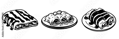 Delicious enchiladas on display showcasing vibrant flavors and traditional presentation styles
