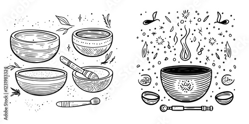 Crafting artful bowls for culinary and decorative purposes in a cozy kitchen setting