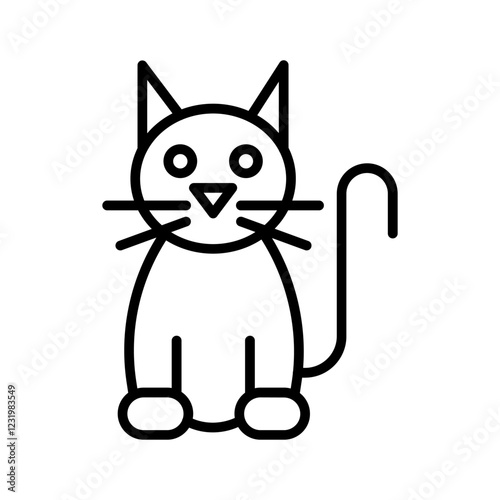 Black Cat Vector Icon