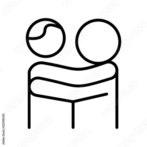 Hug Vector Icon