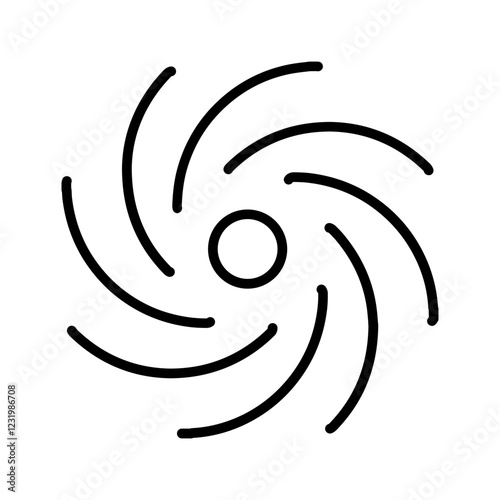 Black Hole Vector Icon