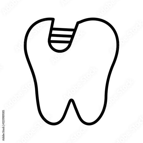 Tooth Decay Vector Icon