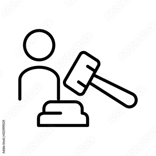 Prosecutor Vector Icon