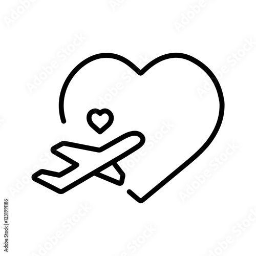 Romantic Getaway Vector Icon