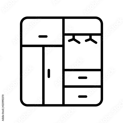 Closet Organization Vector Icon
