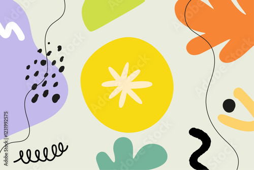 Abstract figures vector pattern