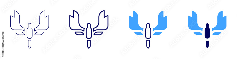 Phoenix icon in 4 different styles. Thin Line, Line, Bold, and Bold Line. Duotone style. Editable stroke Phoenix icon in 4 different styles. Thin Line, Line, Bold, and Bold Line. Duotone style. Editable stroke