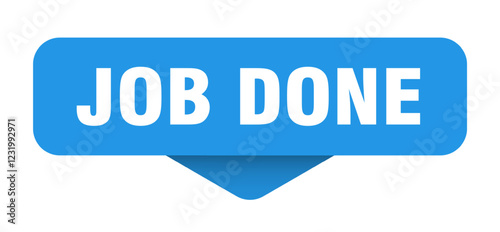 job done sticker. job done sign on transparent background