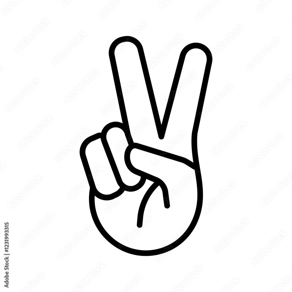 Fototapeta premium Peacekeeper Vector Icon